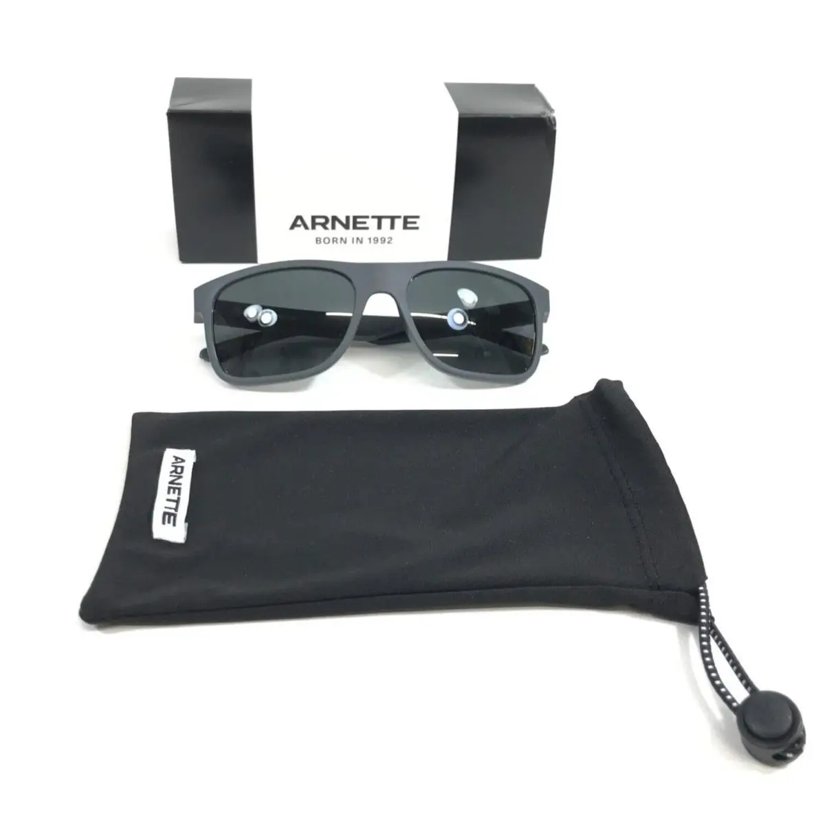 Arnette Sunglasses Khim AN4341 287087 Medium Grey Matte Shiny w Dark Grey Lenses