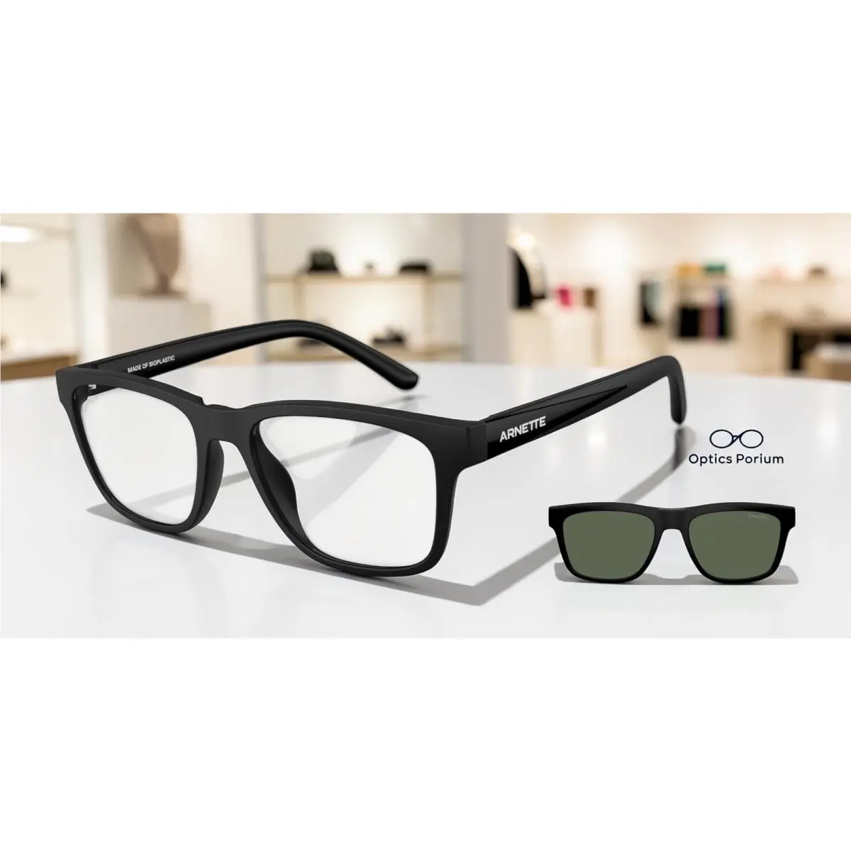 Arnette AN4347U 27581W Turbine Matte Black Clear 54 mm Men`s Sunglasses