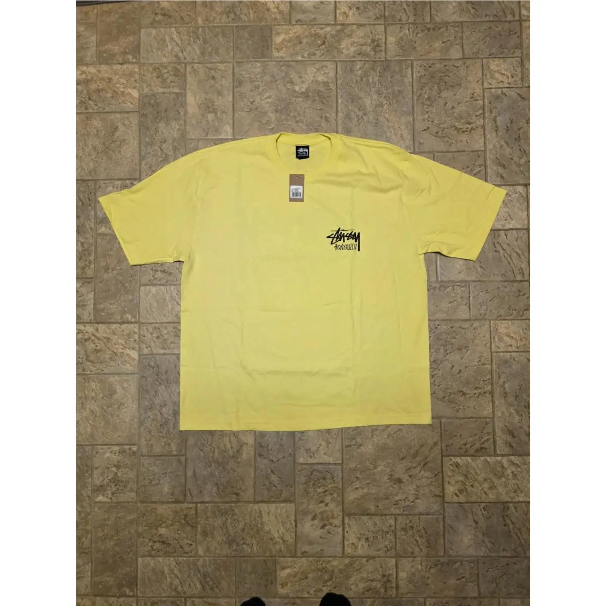 Stussy Honolulu Chapter-lemon T-shirt Size XL