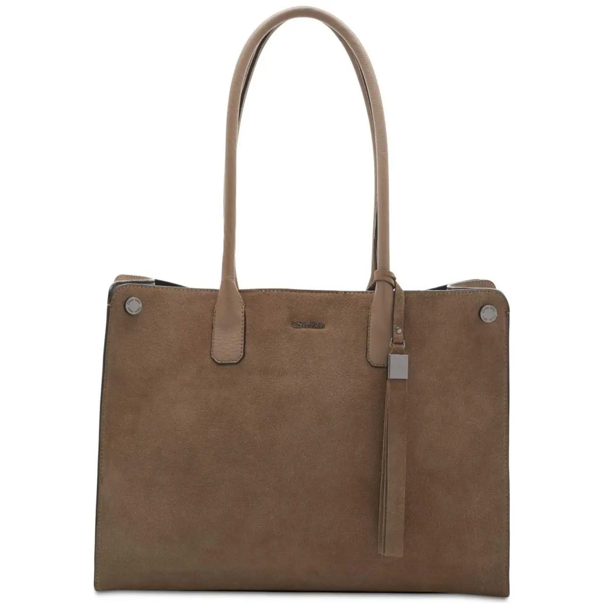 Calvin Klein Women`s Victoria Large Handbag Totes - Dark Taupe