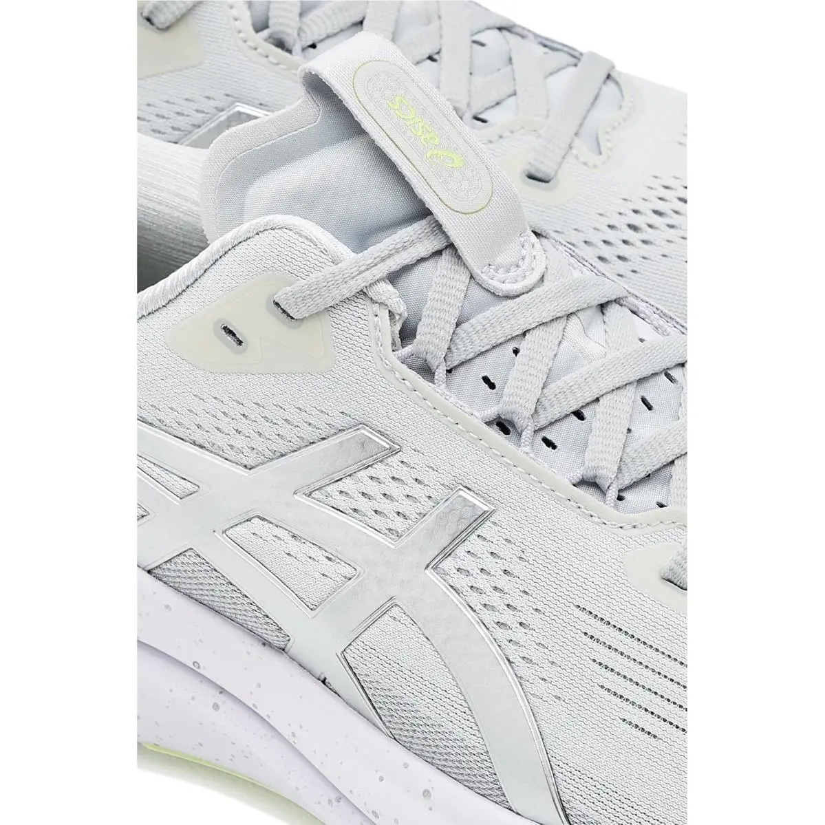 Asics shoes - Platinum/Glow Green 4