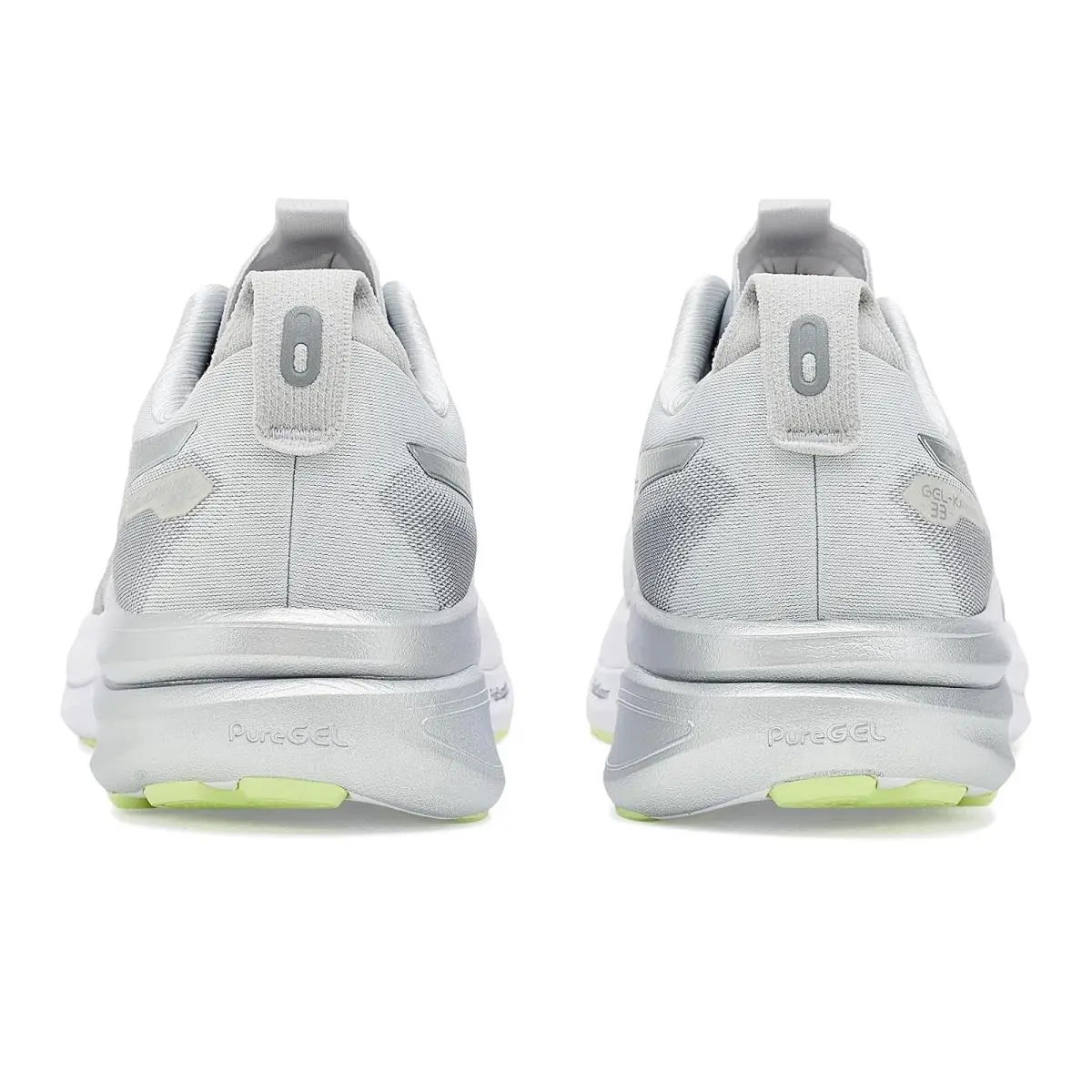 Asics shoes - Platinum/Glow Green 12