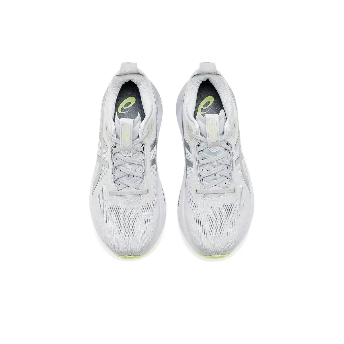 Asics shoes - Platinum/Glow Green 7