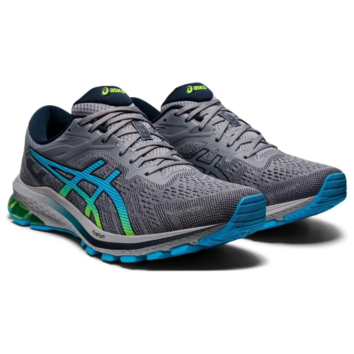 Size 10.5 - Asics Men`s GT-1000 10 Running Shoe Sheet Rock/ Hazard Green