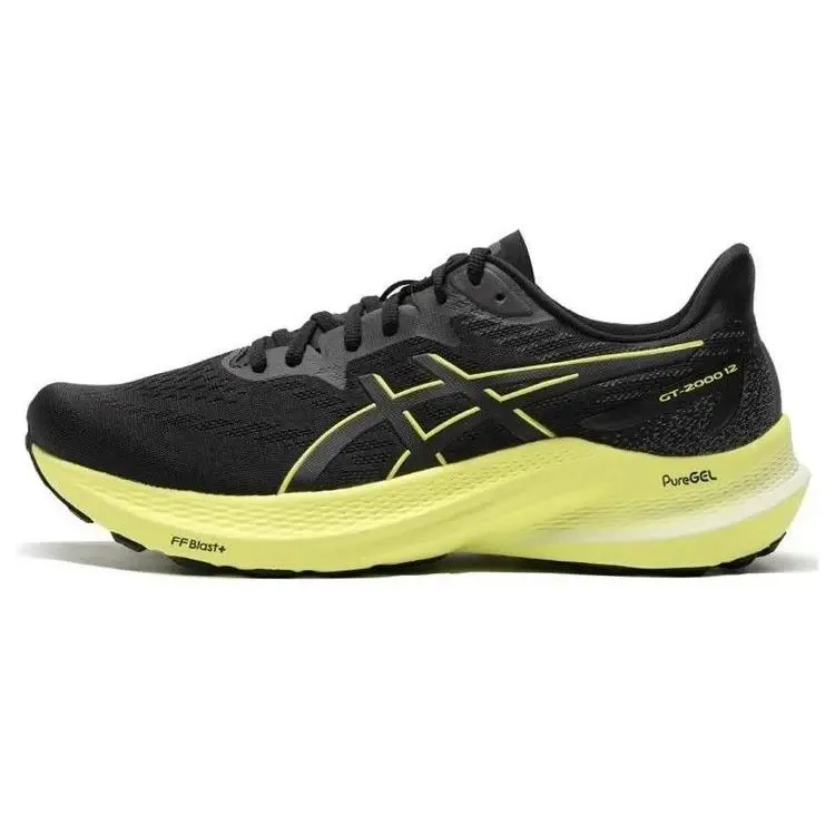 Asics shoes - ASICS GT-2000 12 - 1011B691-003 - BLACK/GLOW YELLOW 0