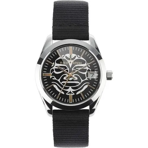 Mint Retro Toywatch Toypulp Champagne Dial Black Canvas Italian Watch PU01BKM by ToyWatch