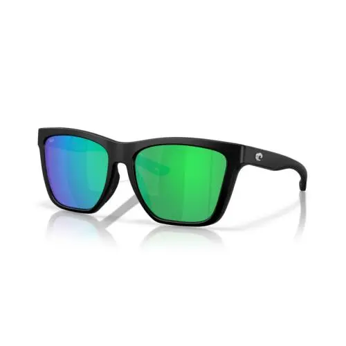 Costa Del Mar Women`s Panga II 57mm Matte Black Sunglasses 6S9122-912210-57 - Frame: Black, Lens: Green, Other Frame: Matte Black