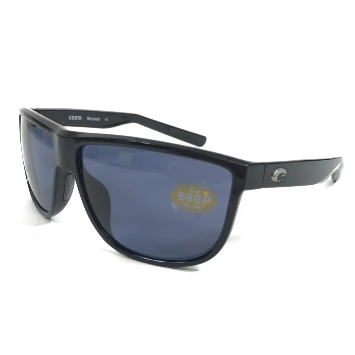 Costa Sunglasses Rincondo 06S9010-0361 Shiny Black Frames w/ Gray Polarized 580P by Costa Del Mar