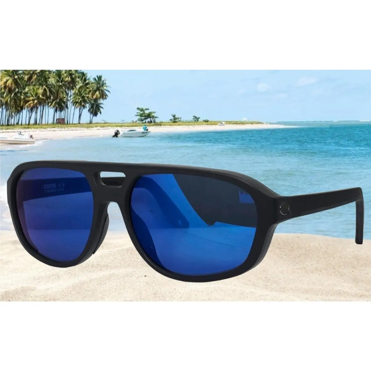 Black/blue Mirror Street Heat Polarized 580P Sunglasses S by Costa Del Mar