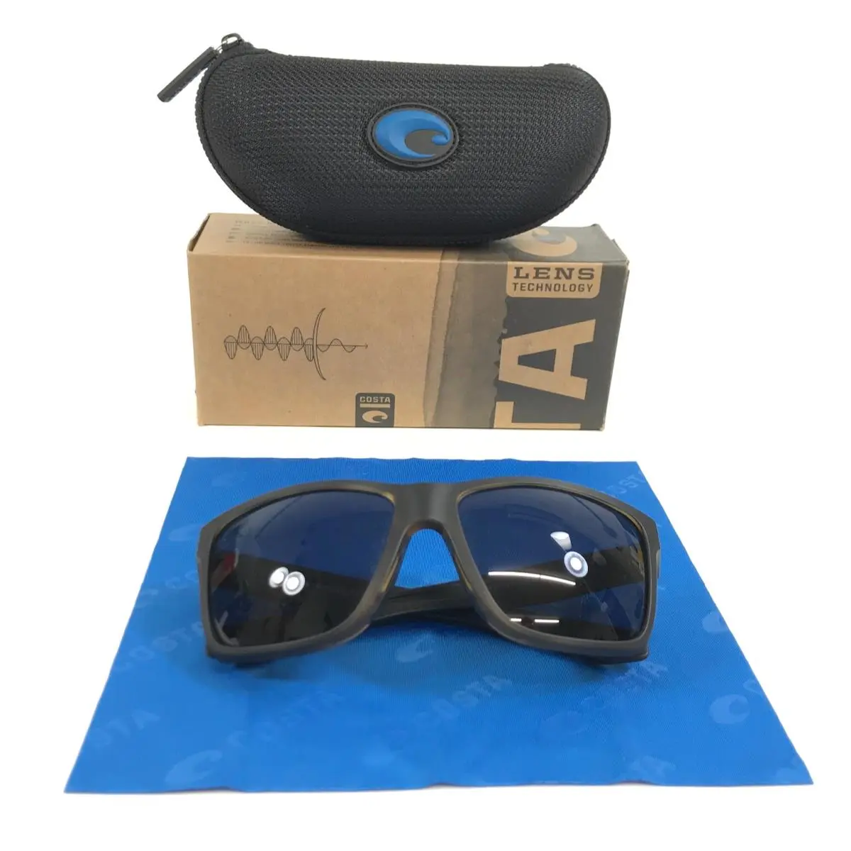 Costa Sunglasses Broadbill II 06S9120 912008 Matte Tortoise Frames w/ Gray 580P by Costa Del Mar