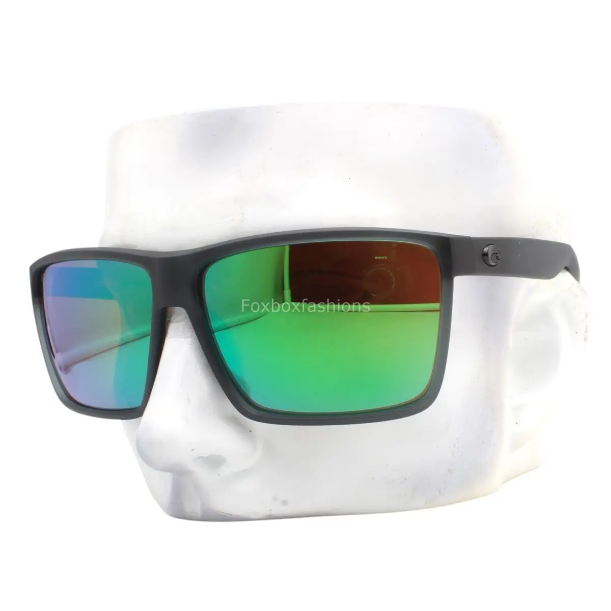 Rincon Sunglasses Matte Smoke Gray Green Polarized Glass with Case by Costa Del Mar