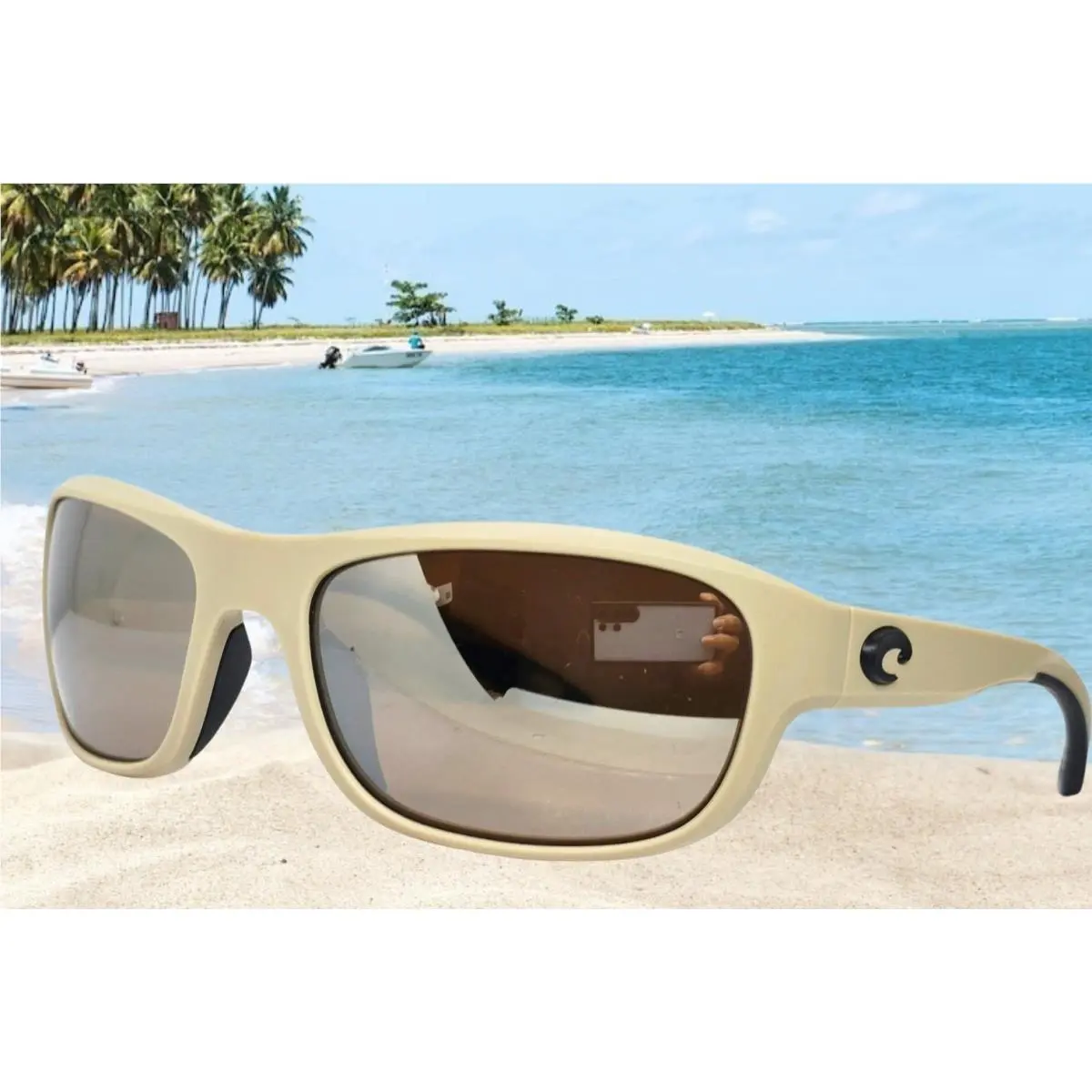Sand/copper Silver Mirror Clipperton Polarized 580G Sunglasses by Costa Del Mar