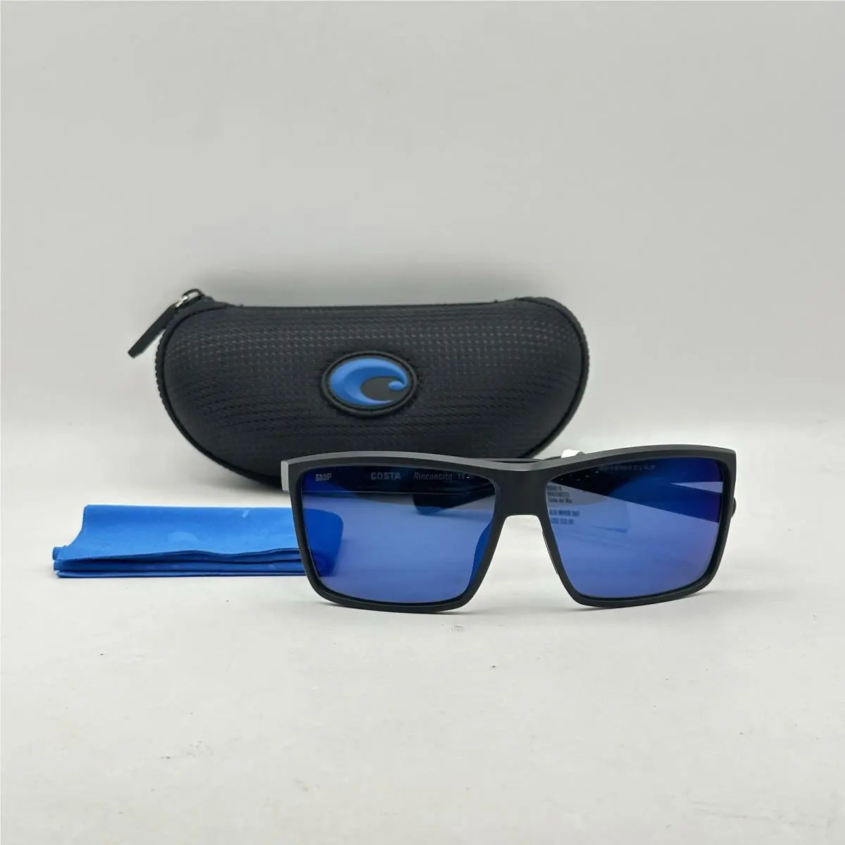 Costa Del Mar Mens Rinconcito 580P Polarized Mirror Sunglasses Black/blue