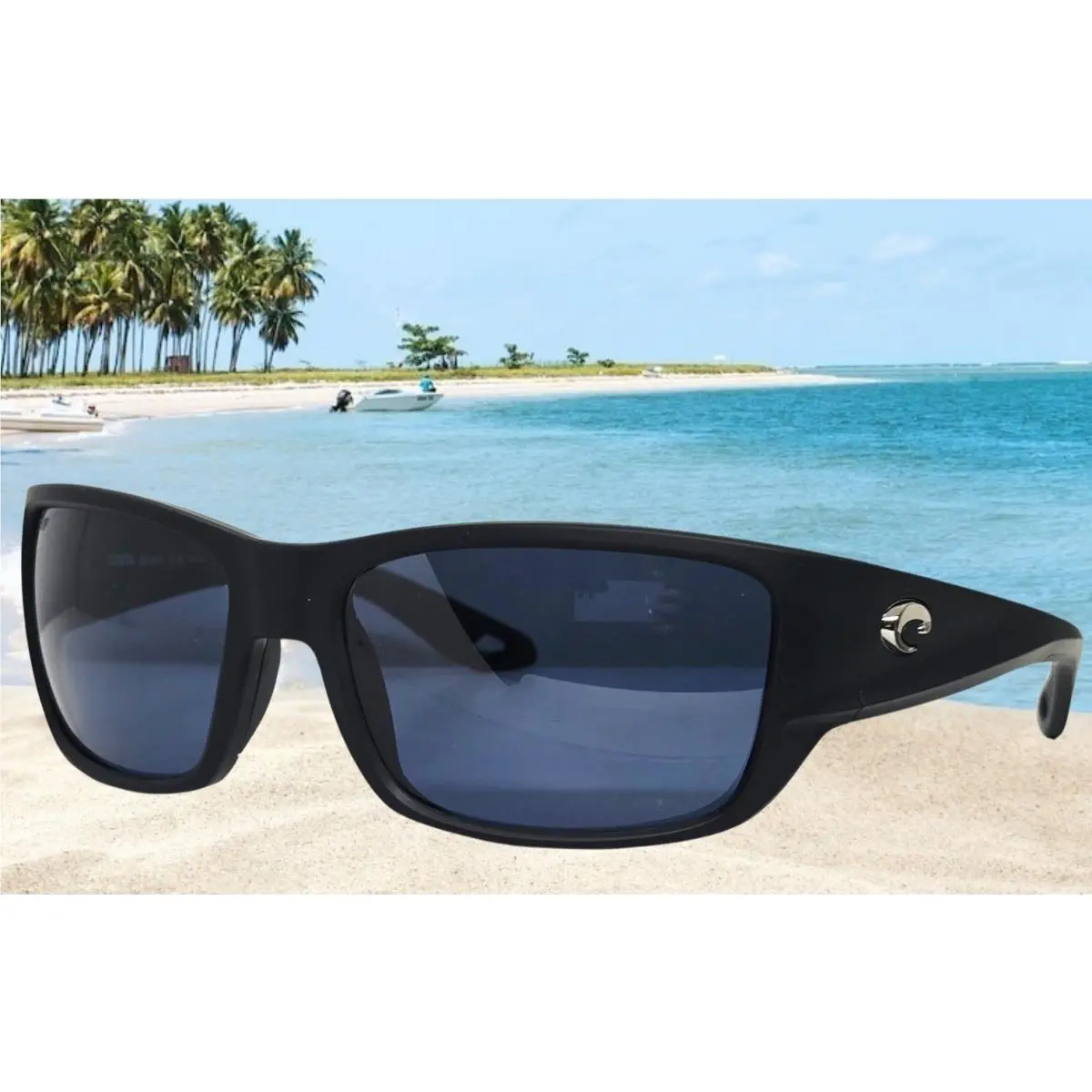 Matte Black/gray Schoolie Polarized 580P Sunglasses Small by Costa Del Mar