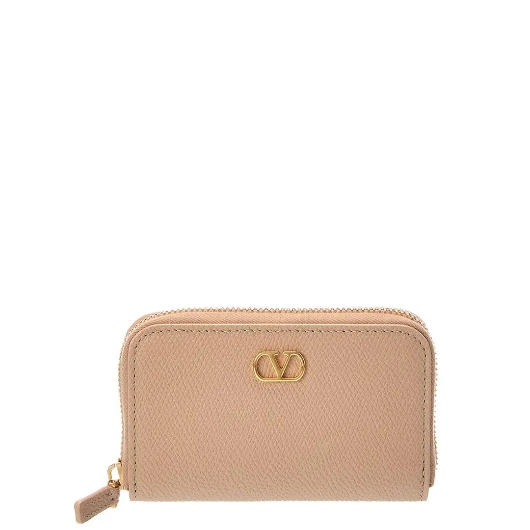Vlogo Signature Leather Small Wallet Women`s by Valentino