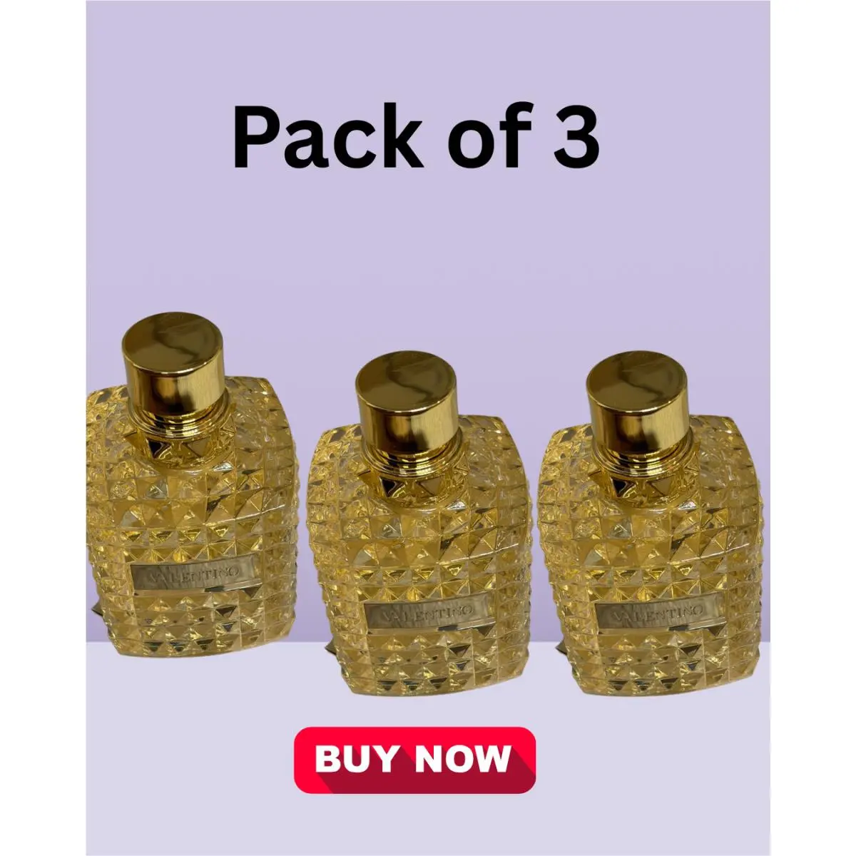 Born in Roma The Gold Donna Eau de Parfum Women 3.4oz/100ml Pack of 3 by Valentino
