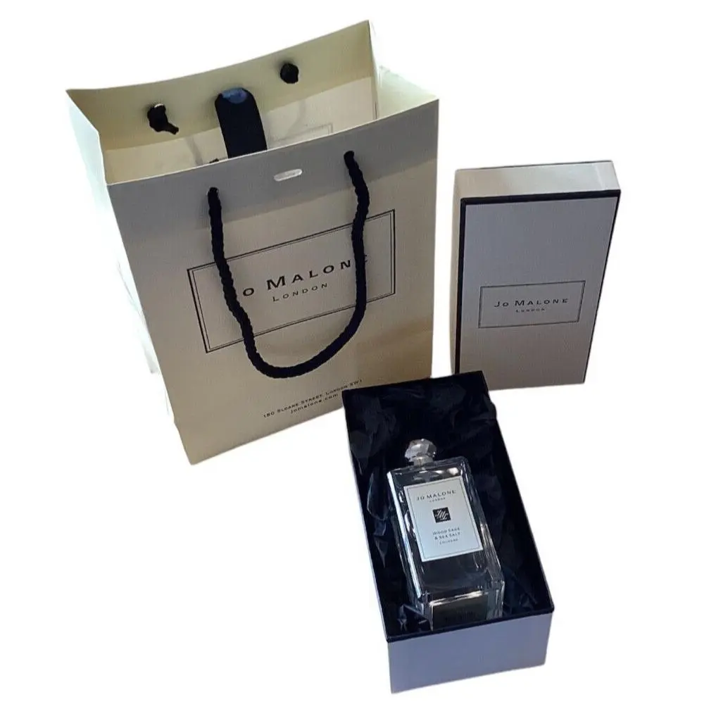 Jo Malone Wood Sage Sea Salt Cologne Spray For Unisex 3.4 Ounce Bag Box