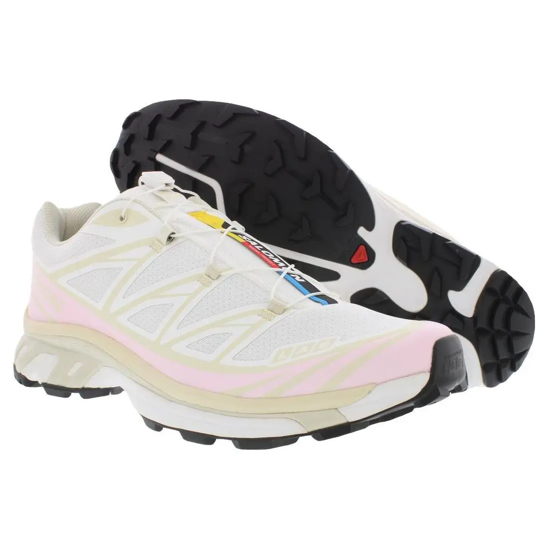 Salomon XT-6 Unisex Shoes Size 13 Color: White/fairy Tale/almond Milk