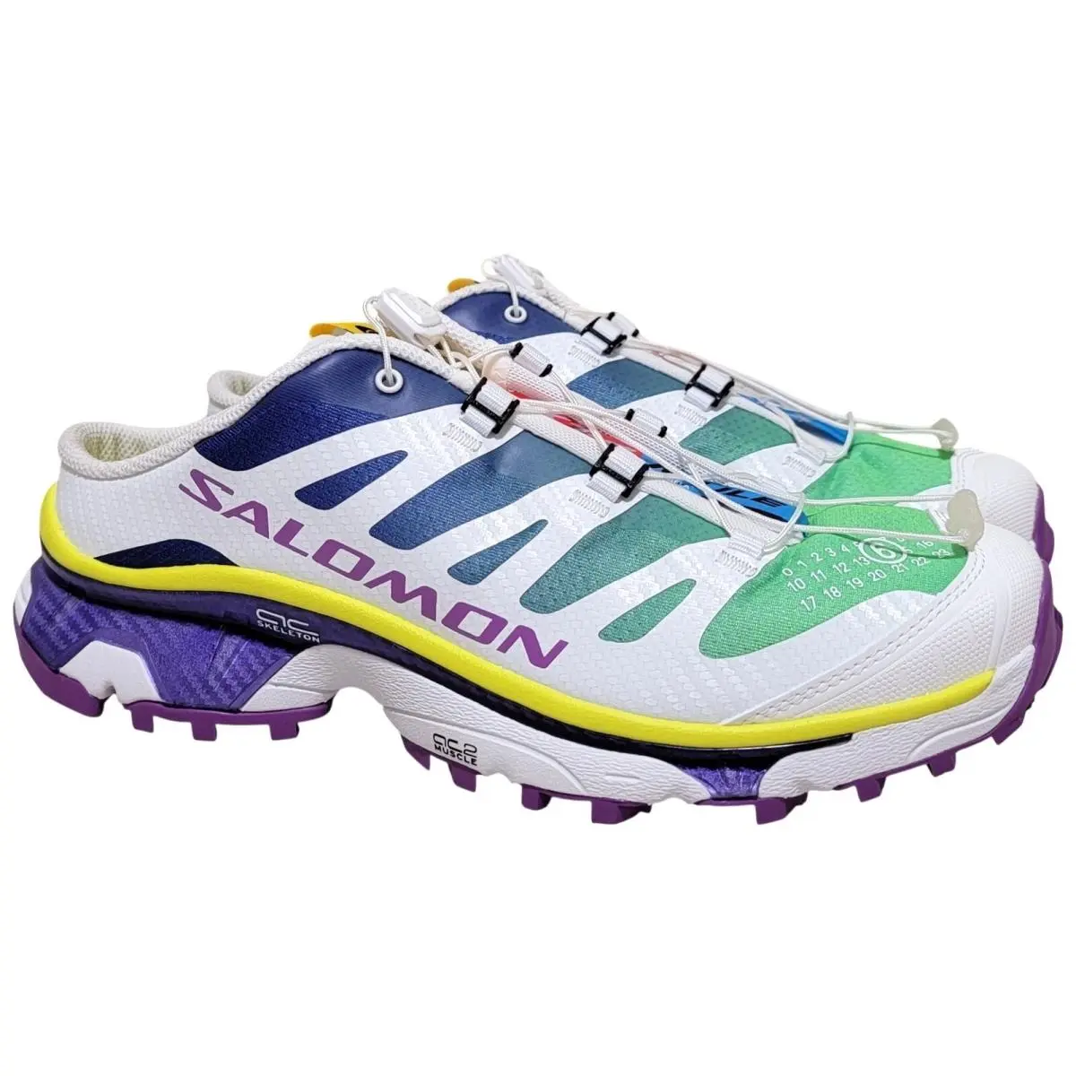 Salomon x MM6 Maison Margiela XT-4 Mule Sneakers Size US 9.5 White L4754020031