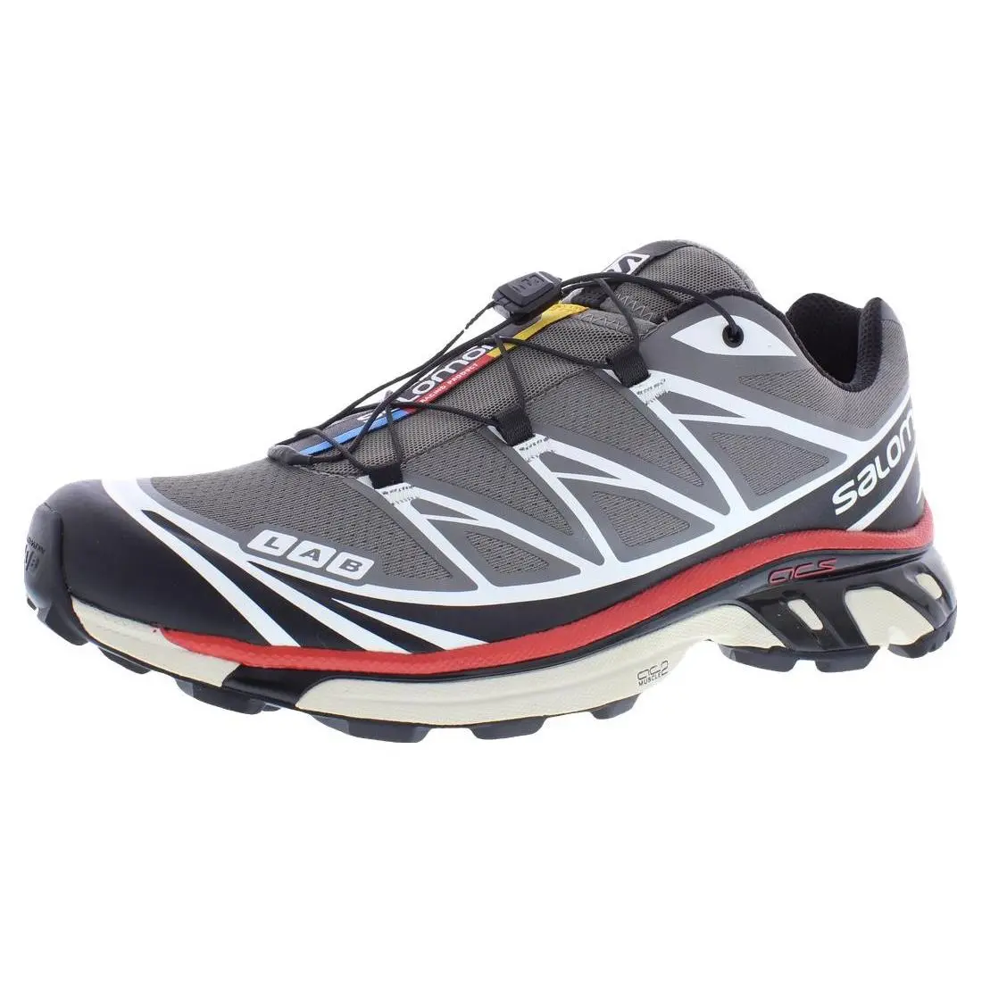 Salomon shoes - Pewter/Black/Aurora Red, Main: Grey (UPC: 195751398718) 0
