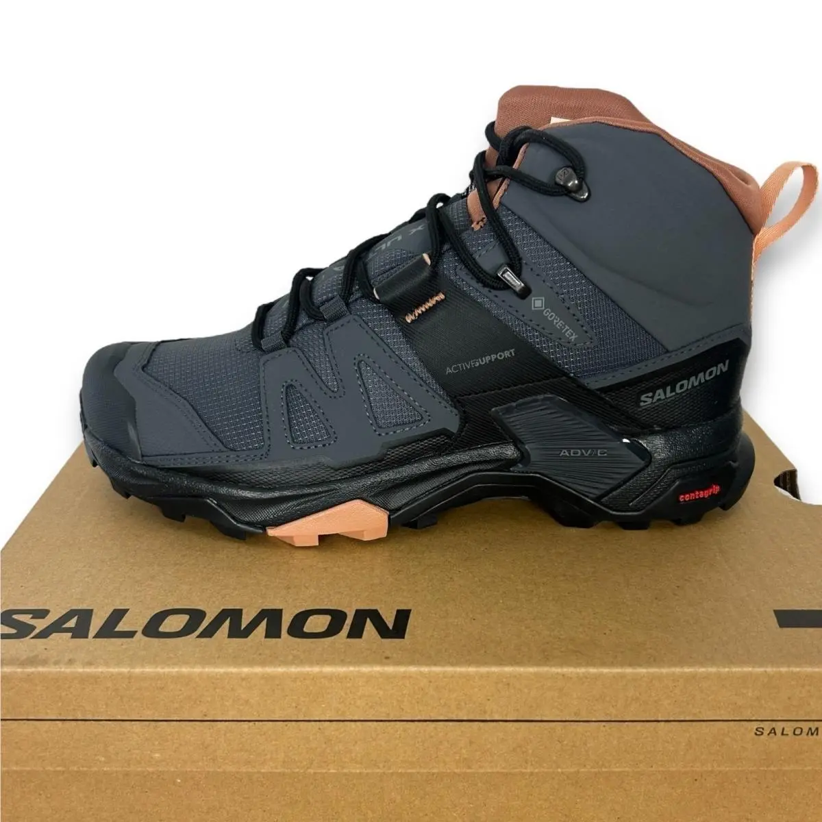 Salomon X Ultra 4 Mid Gtx Gore Tex WP Womens 10 EU 42.66 Hiking Boots Grey