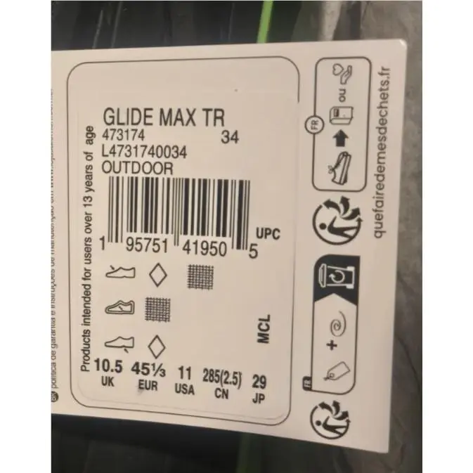 Salomon shoes - Salomon Glide Max TR - Glide Max - L47317400 - India Ink/Black/Green Gecko (UPC: 195751419505) 8