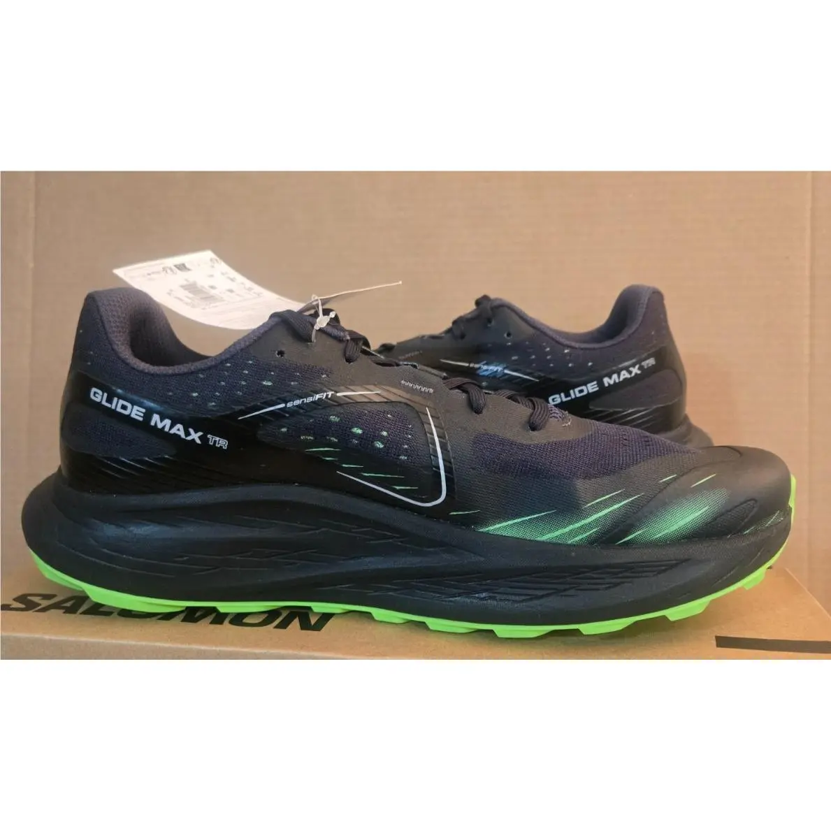 Salomon shoes - Salomon Glide Max TR - Glide Max - L47317400 - India Ink/Black/Green Gecko (UPC: 195751419505) 5