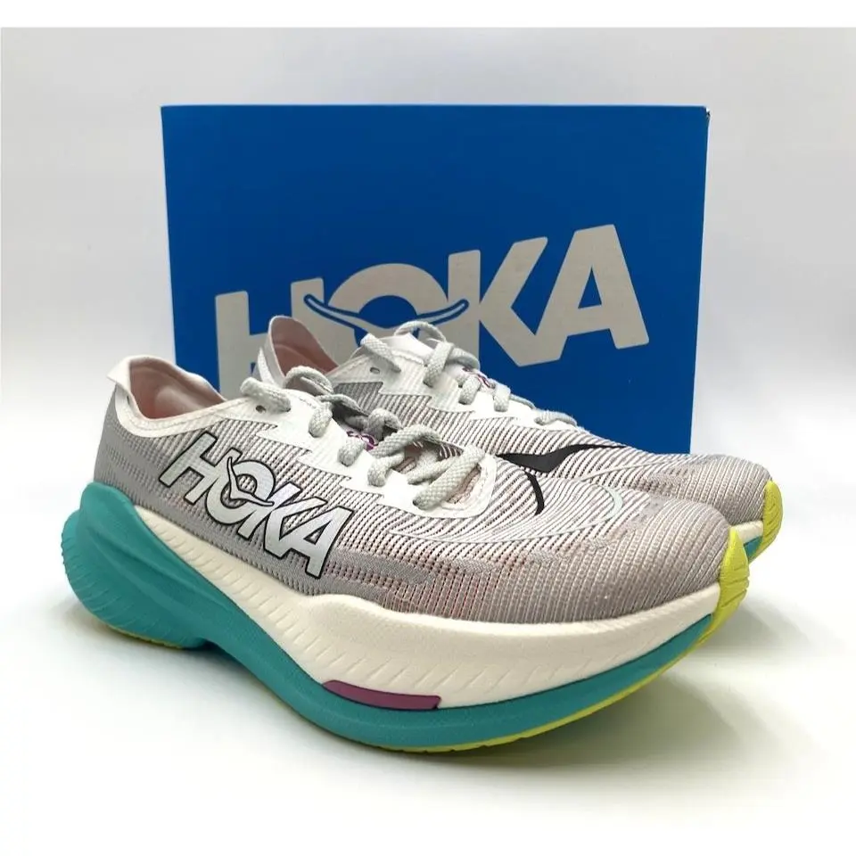 Hoka Mach X 2 Women`s Road-running Shoe Frost/electric Aqua Multiple Sizes