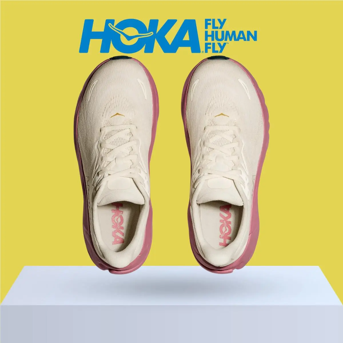 Hoka shoes - Hoka One One Arahi 8 - Alabaster/Lingonberry 2