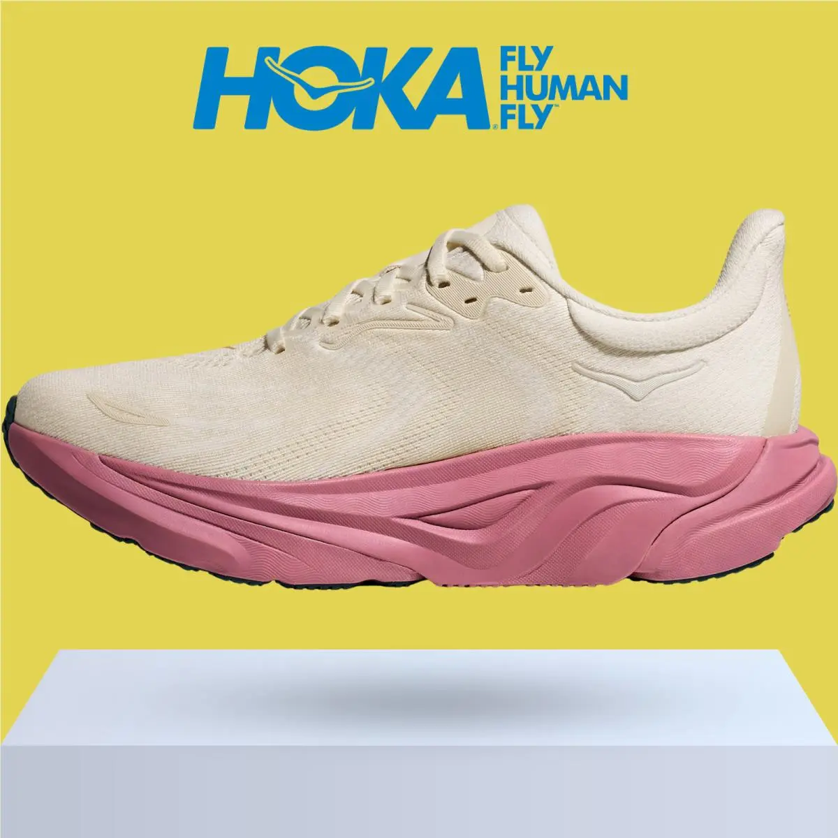 Hoka shoes - Hoka One One Arahi 8 - Alabaster/Lingonberry 5