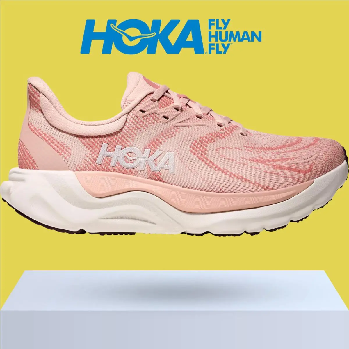 Hoka shoes - Hoka One One Arahi 8 - Alabaster/Lingonberry 34