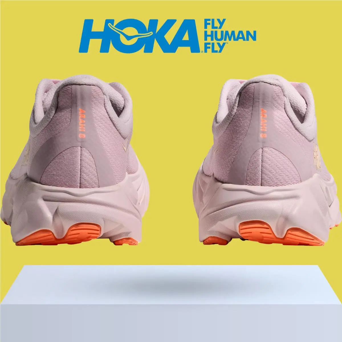 Hoka shoes - Hoka One One Arahi 8 - Alabaster/Lingonberry 46