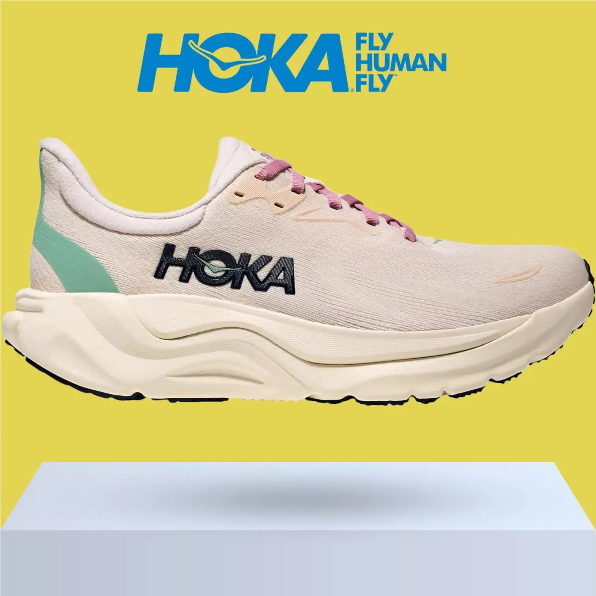 Hoka shoes - Hoka One One Arahi 8 - Alabaster/Lingonberry 49