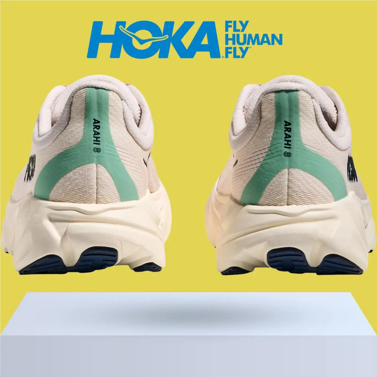 Hoka shoes - Hoka One One Arahi 8 - Alabaster/Lingonberry 51