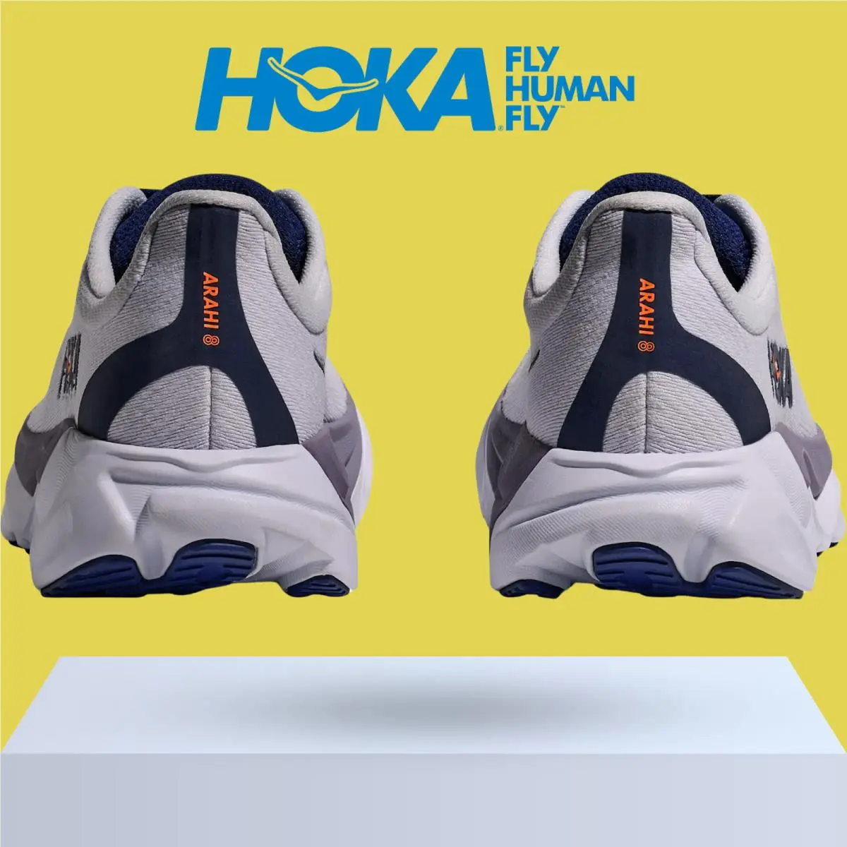 Hoka shoes - Hoka One One Arahi 8 - Alabaster/Lingonberry 56