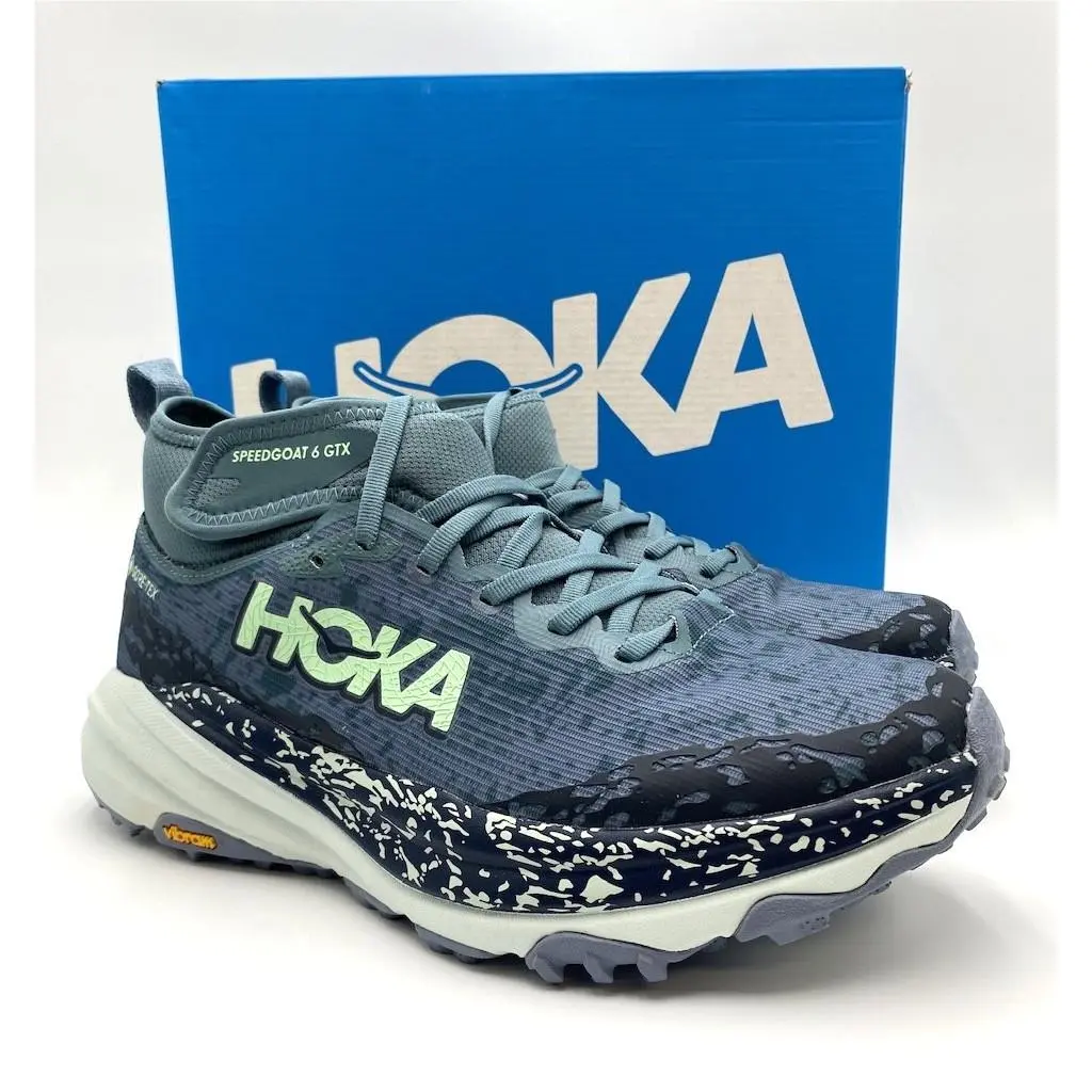 Hoka Speedgoat 6 Mid Gtx Women`s Hiking Shoe Mountain Fog Multiple Sizes