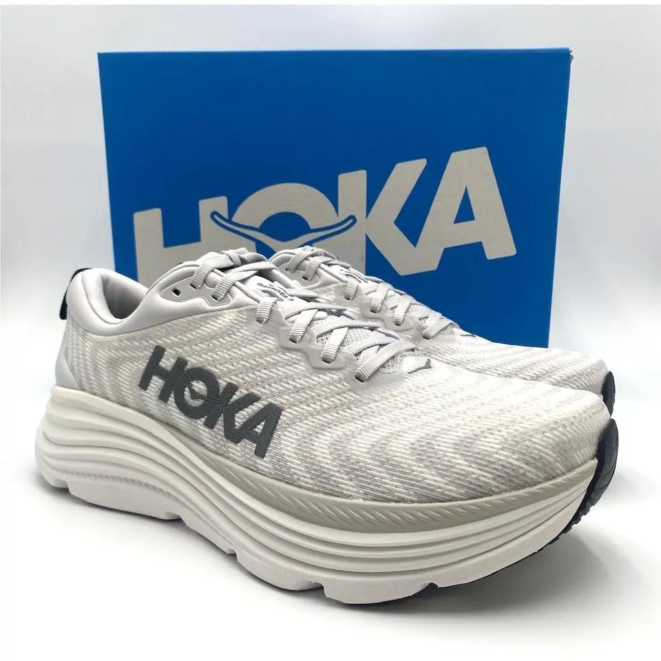 Hoka Gaviota 5 Men`s Road-running Shoe Nimbus Cloud/steel Wool Multiple Size