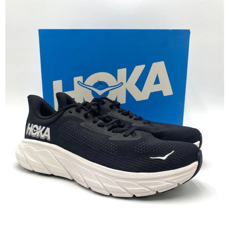 Hoka Arahi 7 Men`s Road-running Shoe Black/white US Size 7.5 D
