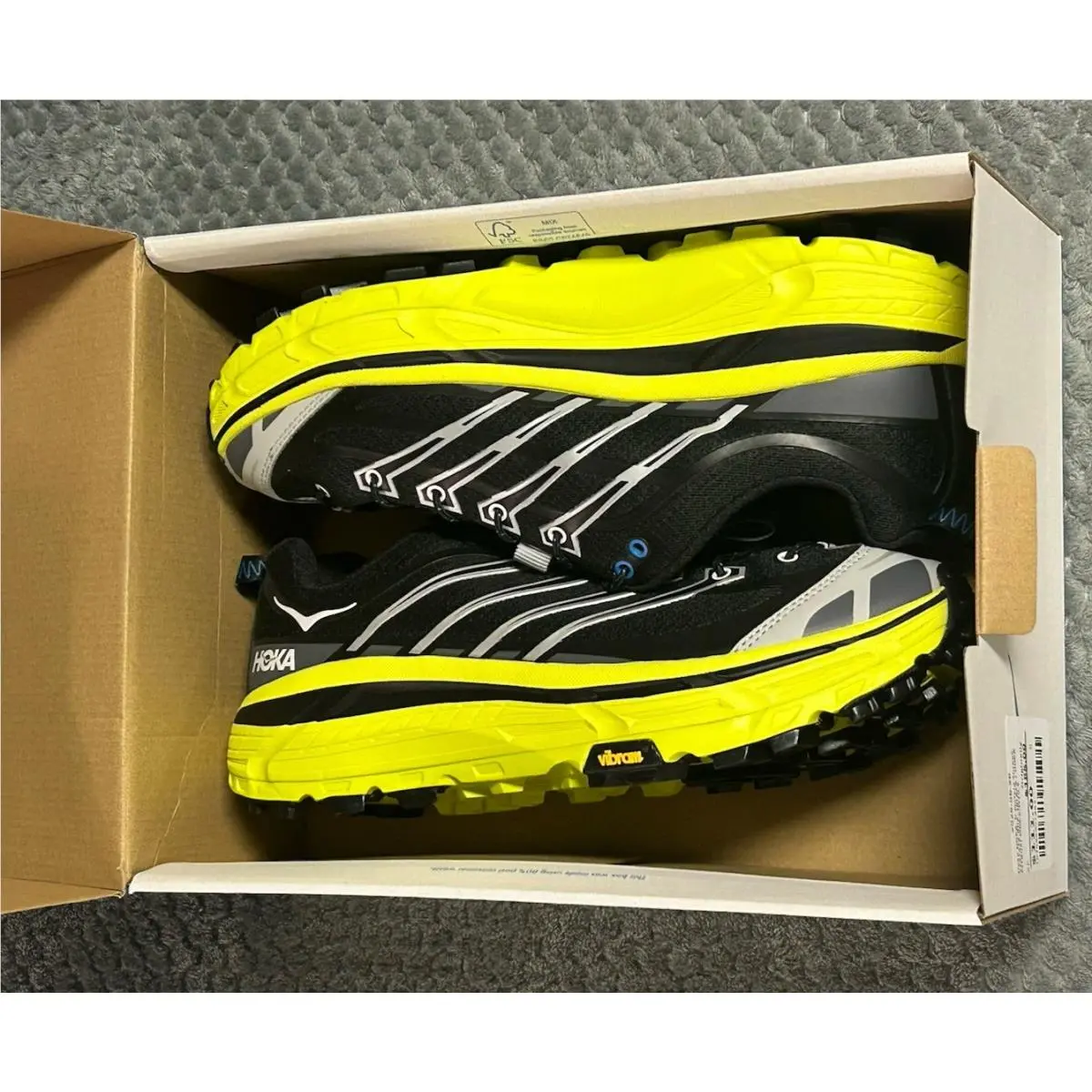 Hoka shoes - Hoka One One HOKA Mafate Three2 - 1141572-BHK - Black/Yellow 0