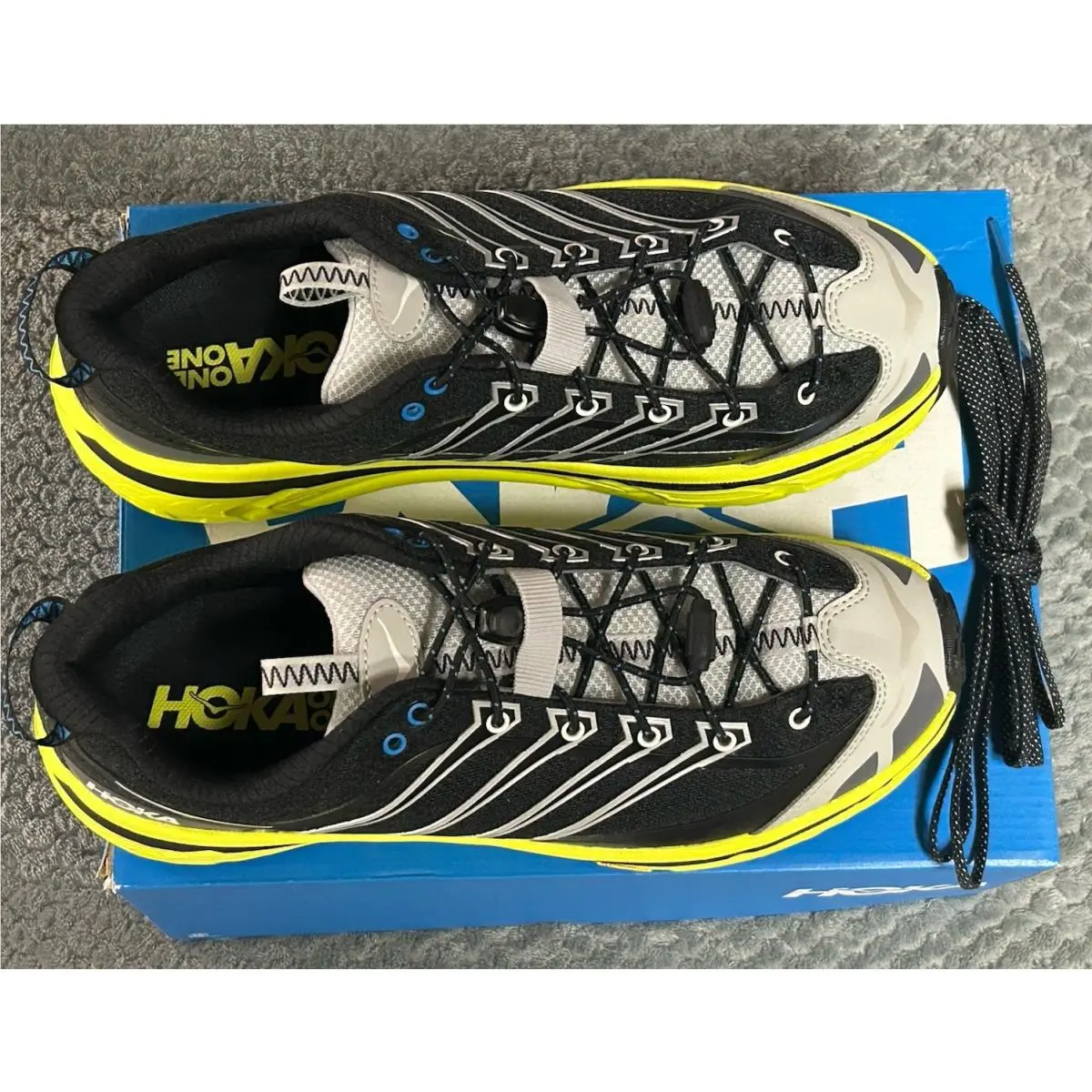 Hoka shoes - Hoka One One HOKA Mafate Three2 - 1141572-BHK - Black/Yellow 1