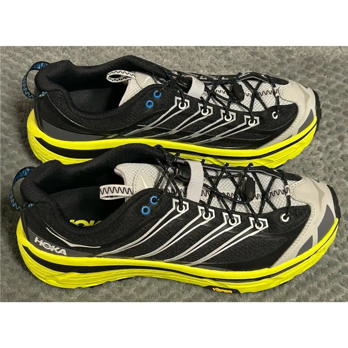 Hoka shoes - Hoka One One HOKA Mafate Three2 - 1141572-BHK - Black/Yellow 2