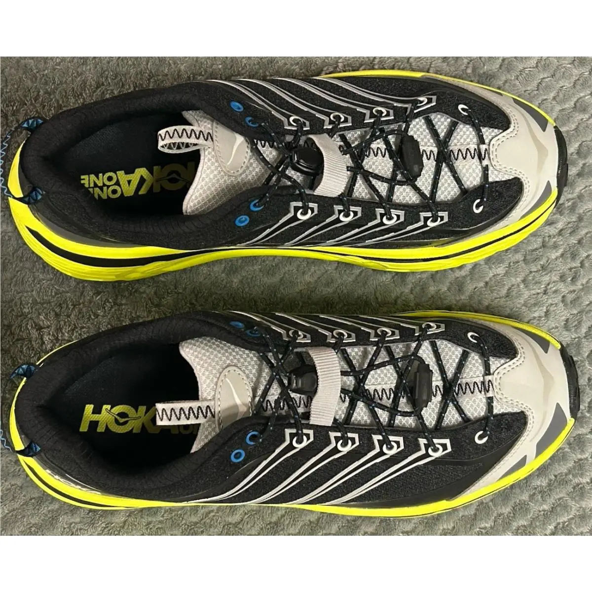 Hoka shoes - Hoka One One HOKA Mafate Three2 - 1141572-BHK - Black/Yellow 3