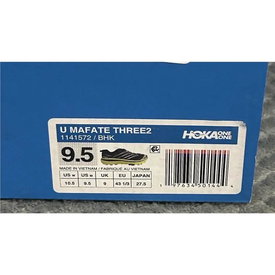 Hoka shoes - Hoka One One HOKA Mafate Three2 - 1141572-BHK - Black/Yellow 5