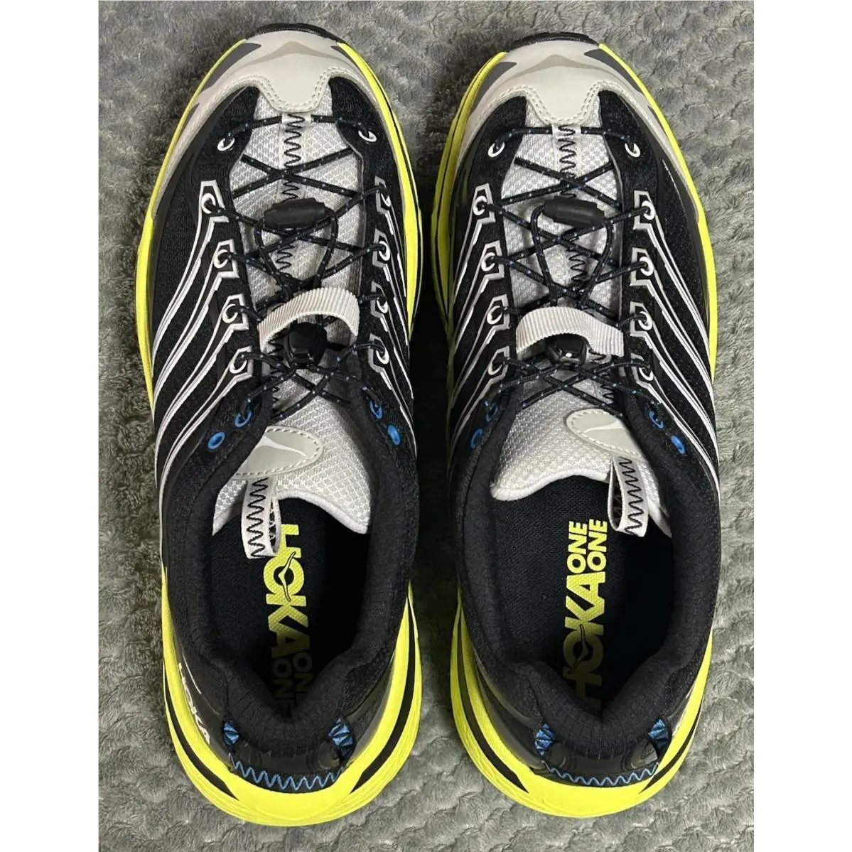 Hoka shoes - Hoka One One HOKA Mafate Three2 - 1141572-BHK - Black/Yellow 7
