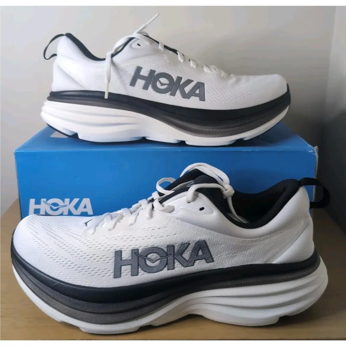 Hoka One One Bondi 8 1123202/WBLC Men`s Running Shoes Size 11