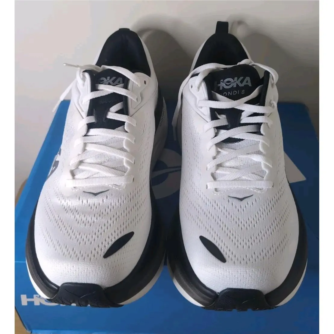 Hoka shoes - Hoka One One Bondi 8 - 1123202/WBLC - White/Black 1