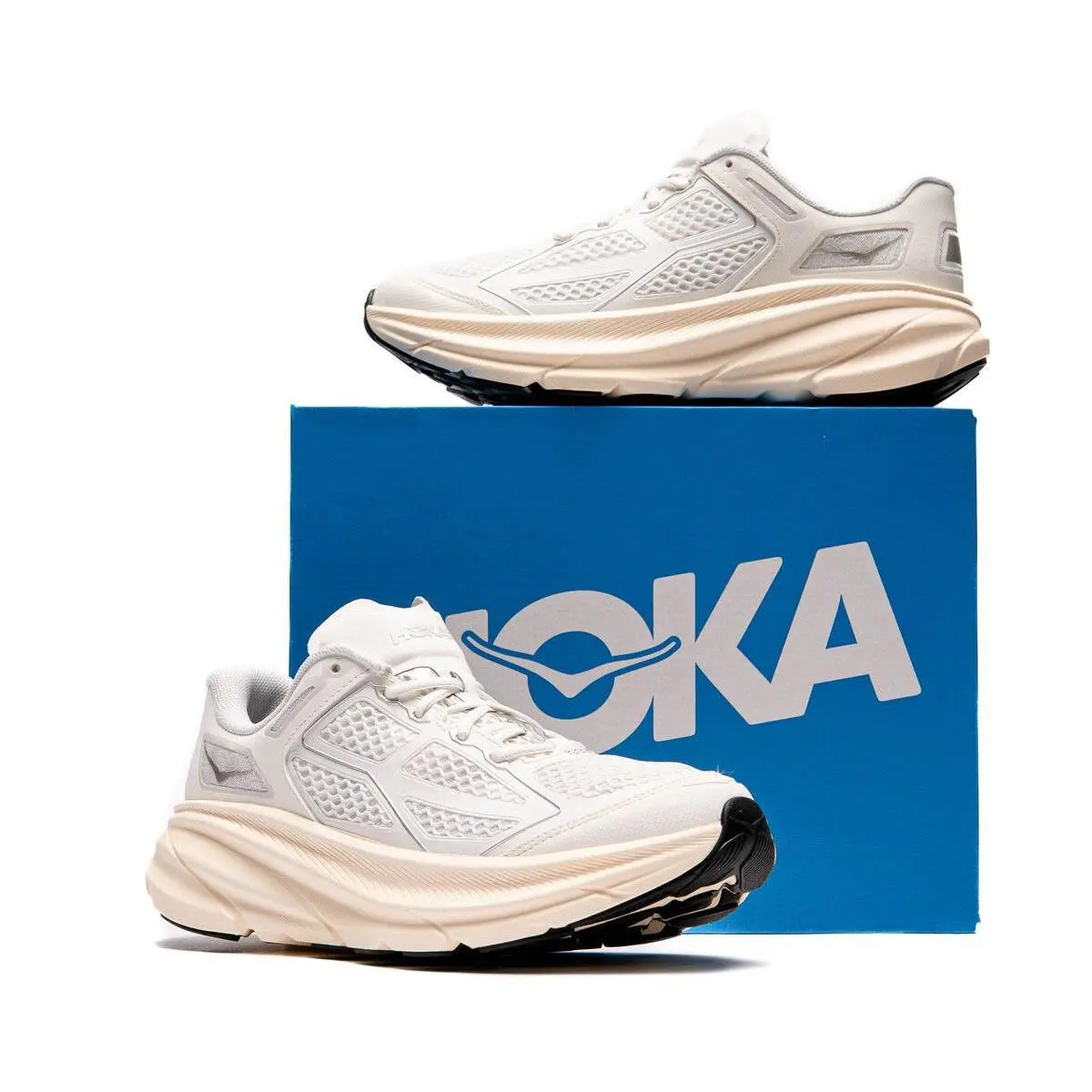 Hoka Clifton One9 Men`s Athletic Running Sneakers Fcg Frost Gray 7 Women 8