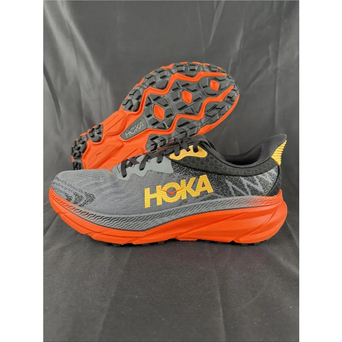 Hoka One One M Challenger Atr 7 Low Castlerock Flame Cflm Mens Size 11D