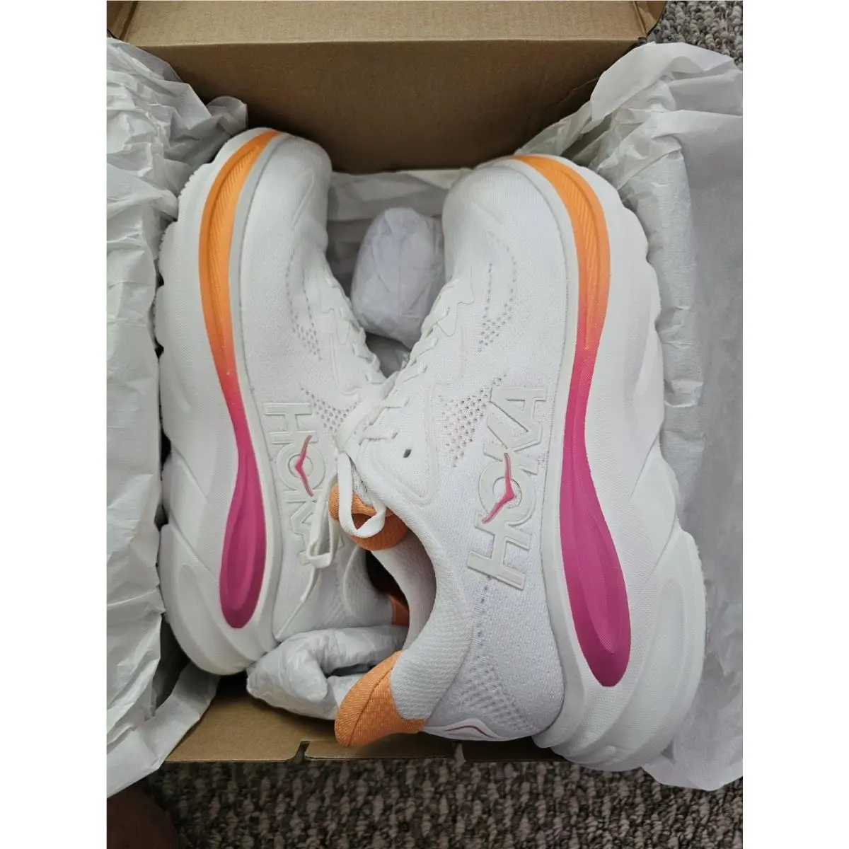Hoka shoes - Hoka One One Clifton - One One Clifton - 1162031-WTLC - White 1