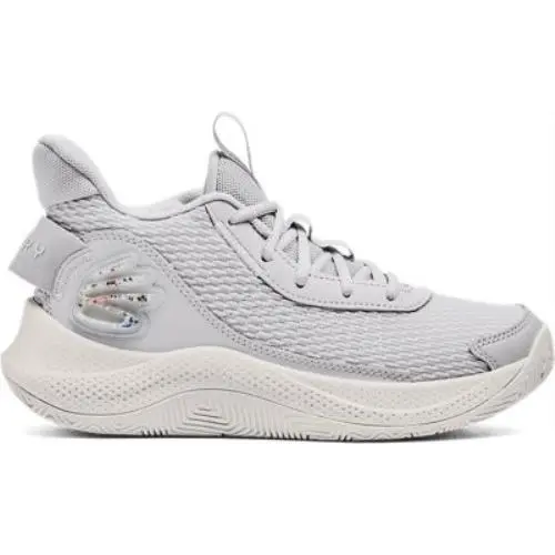 Under Armour Unisex Kids` Grade School Curry 3Z7 Basketball Shoes Halo Gray/whit